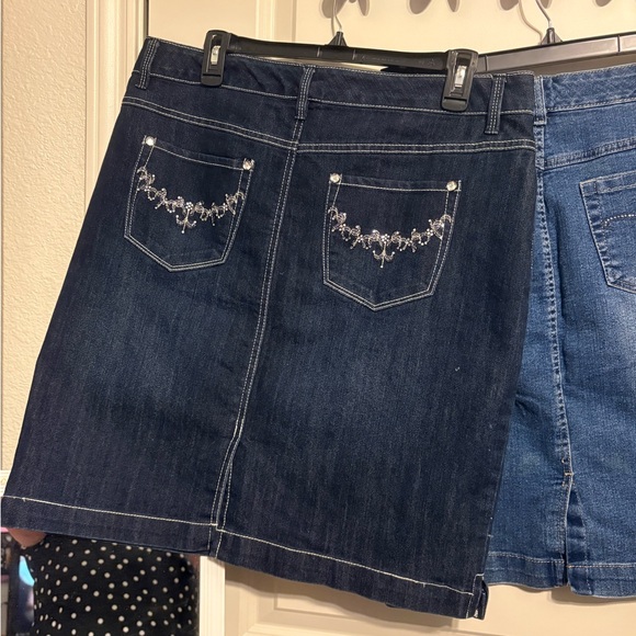 Style and Co. Denim Skirt Set - Picture 2 of 10